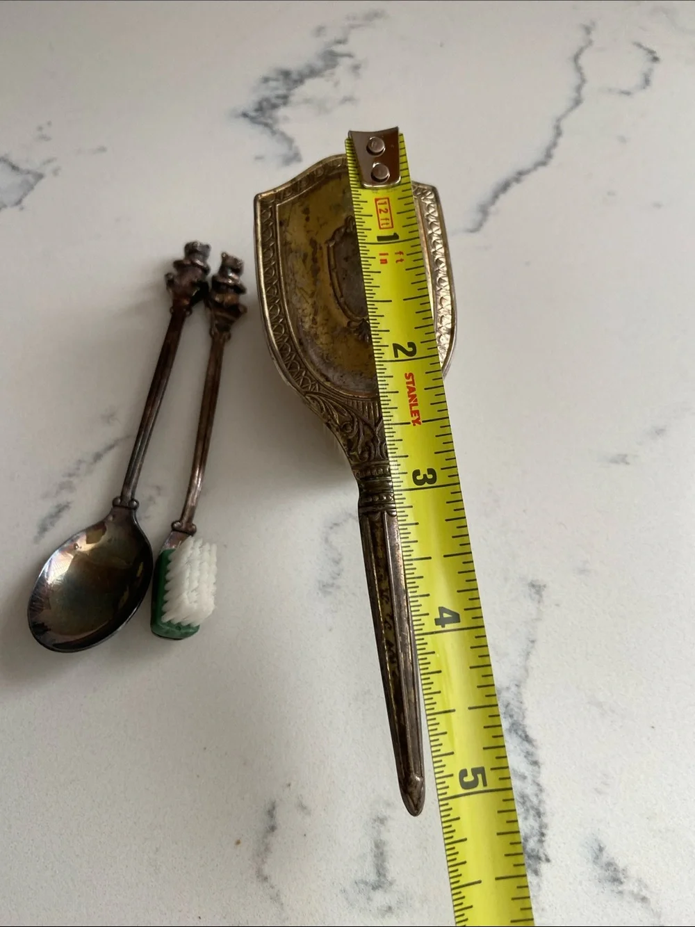 Vintage Nieuwpoort 90 Bear Spoon Brush Vanity Set Holland